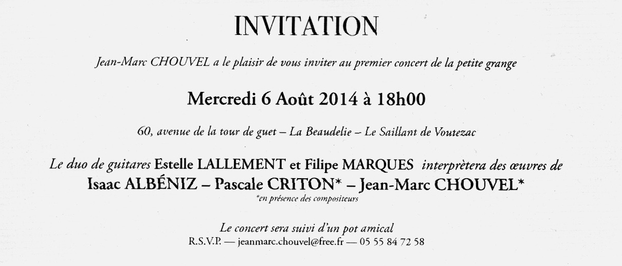 invitation 1er concert